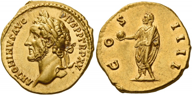 Antoninus Pius augustus, 138 – 161 
Aureus 151-152, AV 7.18 g. ANTONINVS AVG – ...