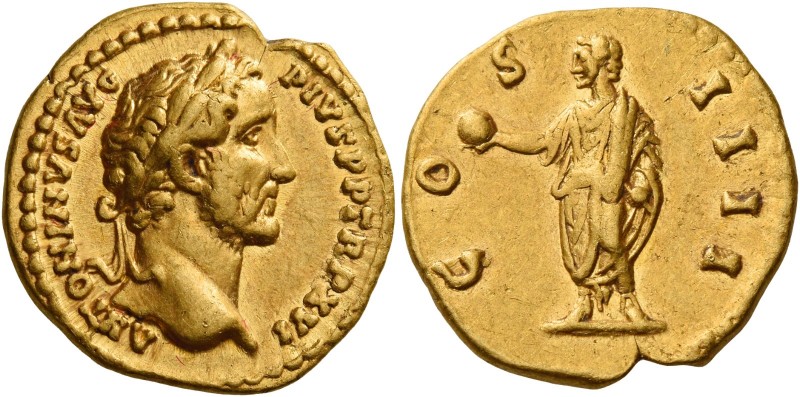 Antoninus Pius augustus, 138 – 161 
Aureus 152-153, AV 7.23 g. ANTONINVS AVG – ...
