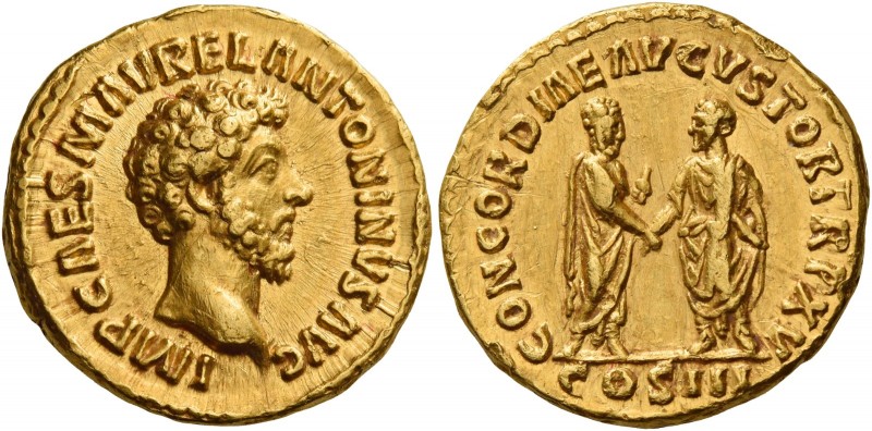 Marcus Aurelius augustus, 161 – 180 
Aureus 161, AV 7.34 g. IMP CAES M AVREL AN...