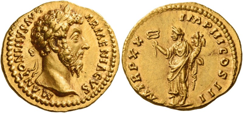 Marcus Aurelius augustus, 161 – 180 
Aureus 165-166, AV 7.30 g. M ANTONINVS AVG...
