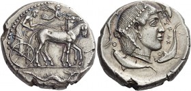 A Very Important Series of Coins of Syracuse mostly from a Distinguished European Collector 
Tetradrachm circa 460-450, AR 17.31 g. Slow quadriga r. ...