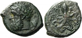 A Very Important Series of Coins of Syracuse mostly from a Distinguished European Collector 
Hemilitra (?) 357-354, Æ 3.59 g. [IΕΥΣ ΕΛ – ΕΥ]ΘΕ[ΡΙΟ]Σ ...