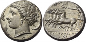 A Very Important Series of Coins of Syracuse mostly from a Distinguished European Collector 
Tetradrachm circa 310-305, AR 16.94 g. Head of Kore-Pers...