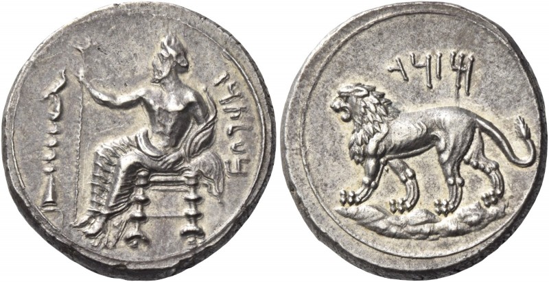 Cilicia, Tarsus 
Mazaios, 361-334. Stater circa 361-344, AR 10.80 g. bltrz in A...