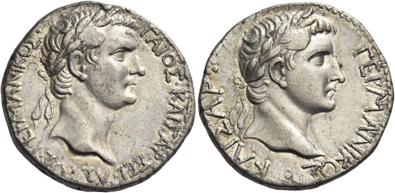 Gaius augustus, 37 – 41 
Tetradrachm, Antiochia 37-38, AR 14.99 g. ΓΑΙΟΣ ΚΑΙΣΑΡ...