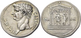 Claudius augustus, 41 – 54 
Cistophoric tetradrachm, Ephesus (?) circa 41-54, AR 11.76 g. TI CLAVD – CAES AVG Bare head l. Rev. COM – ASI Distyle tem...