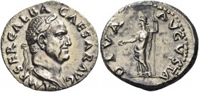 Galba, 68 – 69 
Denarius July 68-January 69, AR 3.29 g. IMP SER GALBA – CAESAR AVG Laureate and draped bust r. Rev. DIVA – AVGVSTA Livia standing l.,...