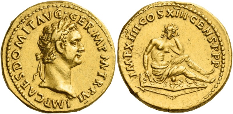 Domitian augustus, 81 – 96 
Aureus 87, AV 7.60 g. IMP CAES DOMIT AVG – GERM P M...