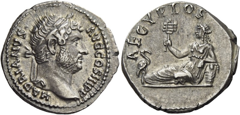 Hadrian augustus, 117 – 138 
Denarius 130-133, AR 3.26 g. HADRIANVS – AVG COS I...