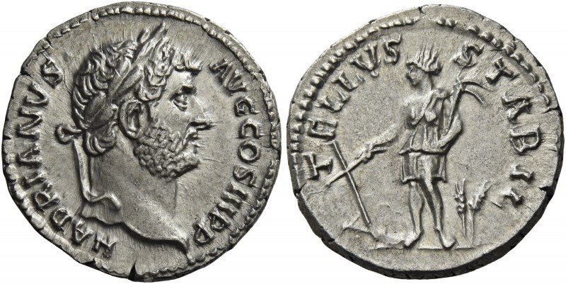 Hadrian augustus, 117 – 138 
Denarius circa 133-135, AR 3.03 g. HADRIANVS – AVG...