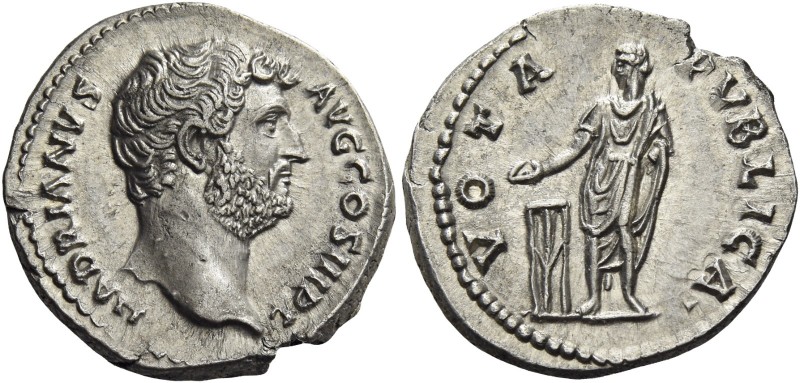 Hadrian augustus, 117 – 138 
Denarius 137-138, AR 3.30 g. HADRIANVS – AVG COS I...