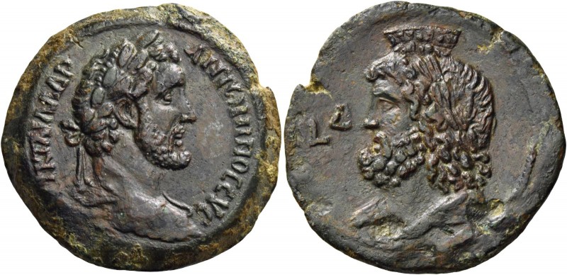 Antoninus Pius augustus, 138 – 161 
Drachm, Alexandria 140-141 (year 4), Æ 25.1...