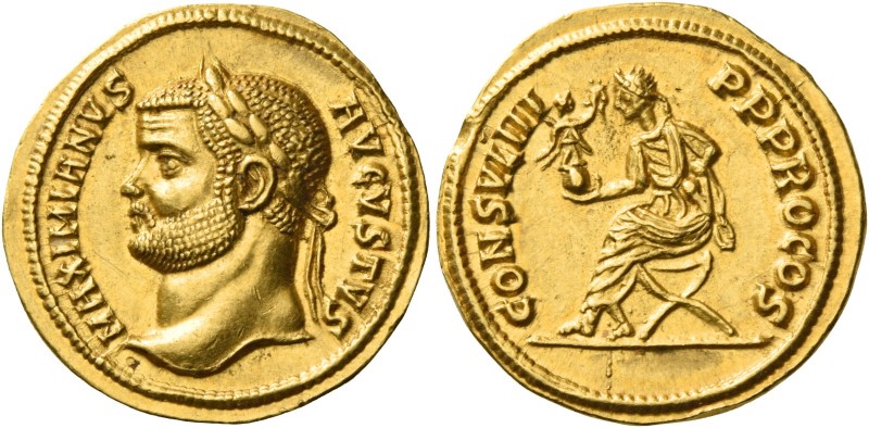 Maximianus Herculius augustus, first reign 286 -305 
Aureus, Antiochia circa 29...