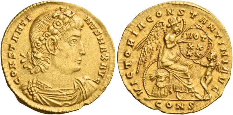 Constantine I, 307 – 337 
Solidus, Constantinople 336-337, AV 4.52 g. CONSTANTI...