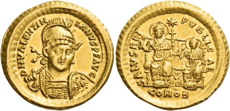 Valentinian III, 425 – 455 
Solidus, Constantinopolis circa 425–429, AV 4.46 g....