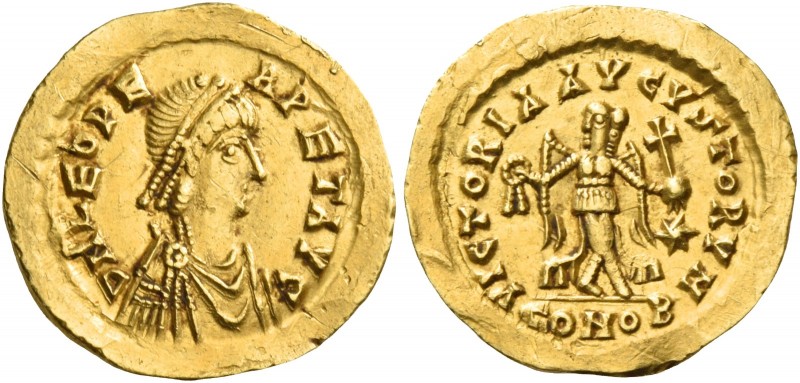 Leo I, 457 – 474 
Tremissis, Constantinopolis 462 or 466, AV 1.46 g. D N LEO PE...
