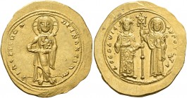 Theodora, 11th January 1055 – 31st August 1056 
Histamenon 1055-1056, AV 4.38 g. +IhS XIS DCX RCGNΛNTIhm Christ, nimbate, standing facing on footstoo...