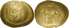 Constantine X Ducas, 23rd November 1059 – 23rd May 1067 
Histamenon circa 1059-1067, AV 4.44 g. +IhS XIS RCX – RCGNANTIhm Christ, nimbate, enthroned ...