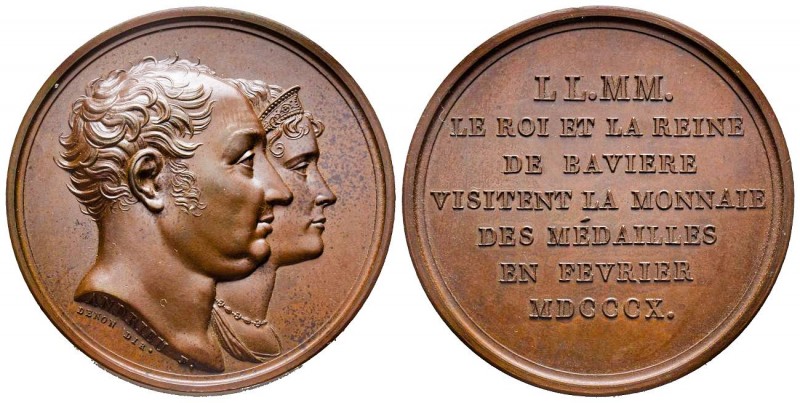 Visite à la Monnaie, Paris, 1810, AE 38.29 g. 40.7 mm parAndrieu
Ref : Bramsen 9...