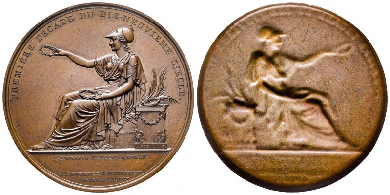 Médaille Uniface, Paris, 1810, AE 20.35 g. 66.73 mm par Andrieu
Ref : Bramsen 98...