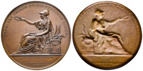 Médaille Uniface, Paris, 1810, AE 20.35 g. 66.73 mm par Andrieu
Ref : Bramsen 985 rv. 
FDC