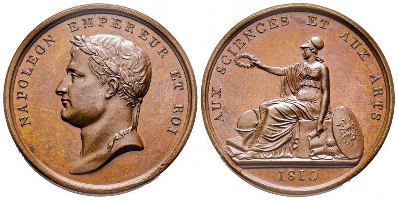 Aux sciences et aux arts, Paris, 1810, AE 22.72g. 33.6mm
Avers : NAPOLEON EMPERE...