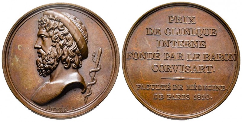 Clinique du Baron de Corvisart, Paris, 1810, AE 36.72 g. 40.8 mm par Dupré
Ref :...