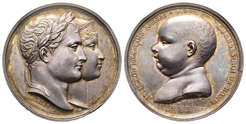 Naissance du Roi de Rome, Paris, 1811, AG 23.65 g. 32.4 mm par Andrieu
Avers : T...