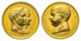 Naissance du Roi de Rome, Paris, 1811, AU 3.69 g. 14 mm par Andrieu
Ref : Bramsen 1100, Julius 2432, Turricchia 754
Superbe