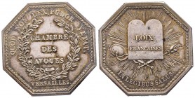 Jetons, Chambre des avoues, Versailles, 1811, AG 16.53 g. 33.1 mm
Ref : Bramsen cfr. 1143, Julius 2489, TNE cfr. 51.13 
Superbe