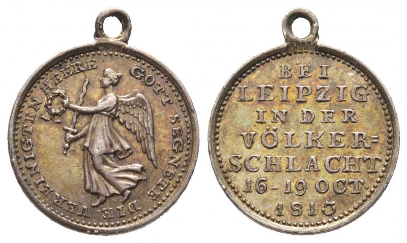 Bataille de Möckern, Berlin, 1813, AG 1.36 g. 15.4 mm par (Loos)
Ref : Bramsen 1...