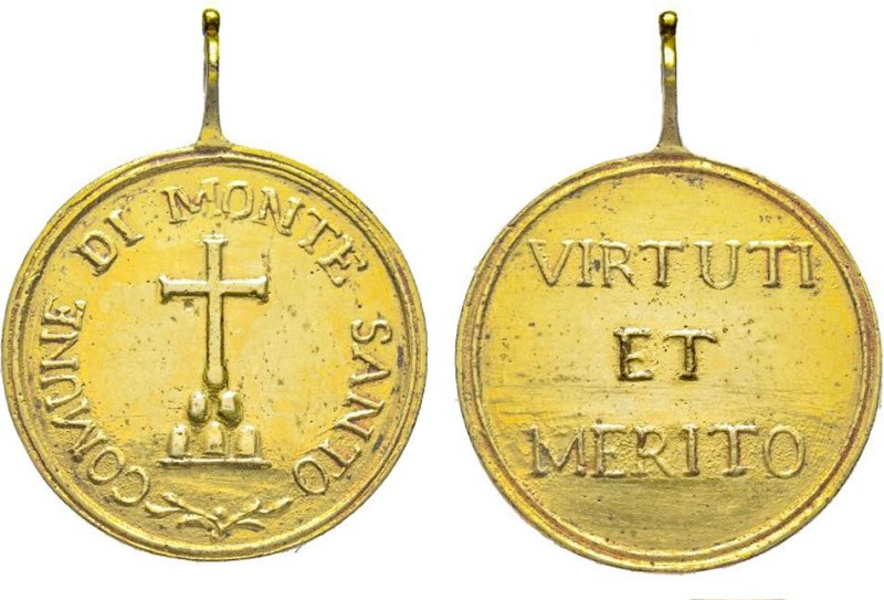 Prix de la Mairie de Monte Santo 1813, Cuivre doré 12.45 g. 37.1mm 
Avers : COMU...