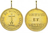 Prix de la Mairie de Monte Santo 1813, Cuivre doré 12.45 g. 37.1mm 
Avers : COMUNE DI MONTE SANTO 
Revers : VIRTUTI ET MERITO. 
Ref : Bramsen 1292, Ju...