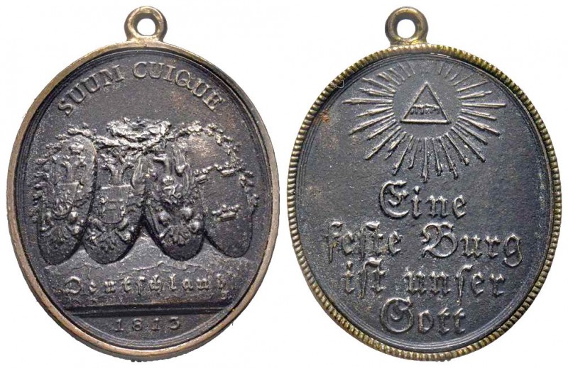 Souvenir des campagnes militaires de 1813, Berlin, AE 6.70 g. 
Ref : Bramsen 129...