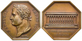 Jeton octagonal, Agens de change de Paris, 1813, AE 16.02 g. 32.8 mm par Tiolier
Ref : Bramsen 1311, Julius 2768,Essling 2159, TNE 58.3
FDC