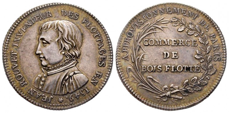 Jeton, Commerce du bois, Paris, AG 11.39 g. 29.3 mm par Andrieu
Avers : JEAN ROU...