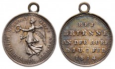 Bataille de Brienne, 1814, AG 1.62 g.15.4 mm
Revers : BEI BRIENNE AN DER AUBE D 1 und 2 FEB 1814
Ref : Bramsen 1338, Julius 2819, Sommer A 165 35
Supe...