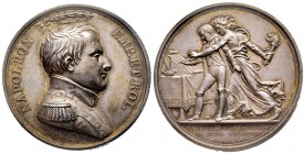 Première abdication de Napoléon, 1814, AG 43.06 g. 40.7mm par Depaulis & Brenet 
Ref : Bramsen 1385, Julius 2887, Essling 1459, TNE 61.5
Ex Vente Negr...