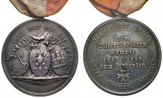 Médaille du merite, en memoire des guerres de liberation de 1813 1814, Hamburg, (1815), AG 14.28 g. 35.9 mm par D. F. e F. W. Loos
Ref : Behrens 741, ...
