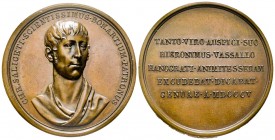 Cristoforo Saliceti, Gênes, 1805, AE 49.67 g. 47.2 mm par Vassallo
Avers : CHR SALICETI SCIENTISSIMUS BON ARTIUM PATRONUS 
Revers : TANTO VIRO AUSPICI...