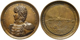 Murat Conquête de Capri, Naples, 1808 (1811), AE 98.42 g. 60.9 mm par Jaley & Catinacci
Ref : D'Auria 79, Ricciardi 79, Bramsen 755, Julius 1942, Essl...