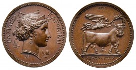 Caroline Reine de Naples, Paris, 1808, AE 6.17 g. 22.6 mm par Brenet
Ref : Bramsen 772, Julius 1880 
Ref : Essling 2543, TNE 28.3, D'Auria 81, Ricciar...