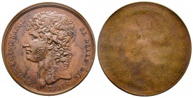 Hommage a Murat, Uniface, Paris, 1809, AE 14.47 g. 38.2 mm par Arnaud
Avers : GIOACCHINO NAPOL RE DELLE DUE SICIL
Ref : D'Auria 8, Ricciardi 81, Brams...