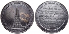 Frédéric Guillaume III Roi de Prussie, Berlin, 1821, Fer 116 g. 96.6 mm
Avers : Monumemt de la Victoire
Revers : Incription en 9 lignes en caractheres...