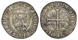 FRANKREICH Karolinger (D) Karl VI. 1380-1422 Blanc dit "Guenar" o.J. (nach 1385). Dupl.:377 sehr schön bis vorzüglich