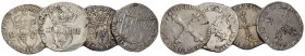 Frankreich Lot Henry III 1/4 Ecu 1580,1592,1602,1607 Silber 4 Stück 
Lot alle gut sehr schön