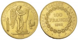 FRANKREICH, Dritte Republik, 1871-1940, 100 Francs 1882 A, Paris. KM 858, Frbg.590, GOLD vorzüglich