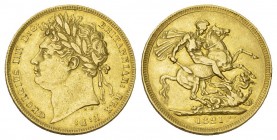 Great Britain. George IV (1820-1830). AV Sovereign 1821 (7.98 g), London.
Fb. 376, Schl. 118. gutes vorzüglich