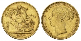 Great Britain United Kingdom. Victoria (1837-1901). AV Sovereign 1876 (7.99 g).
Fb. 10, KM 3. bis sehr schön