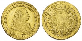 ITALIEN. NEAPEL UND SIZILIEN. Ferdinand IV. (I.) von Bourbon, 1. Periode, 1759-1799 (-1825). 6 Ducati 1776. 8,82 g. Fb. 849, Pannuti/Riccio 24.bis unz...